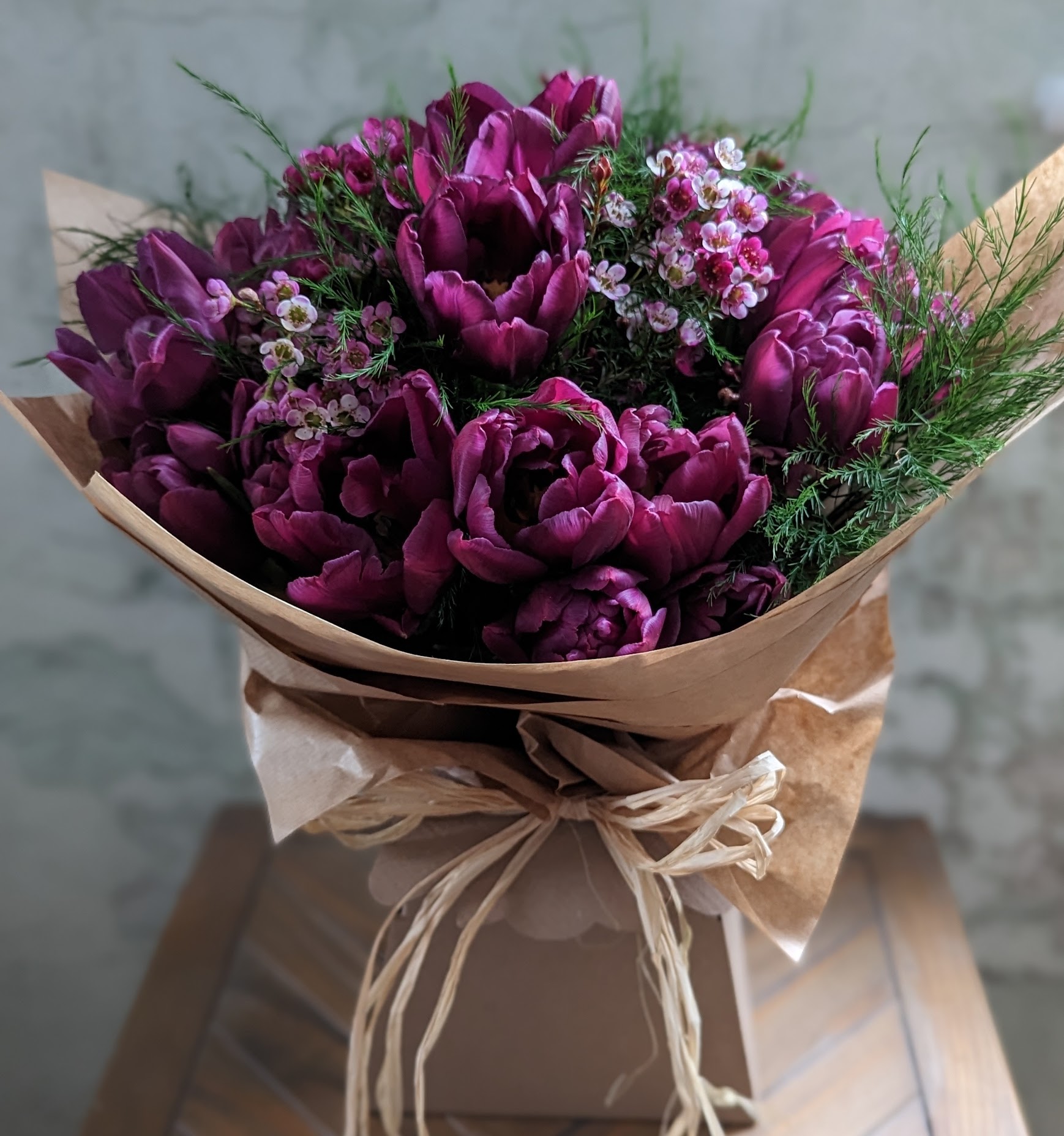 Florists working in a studio