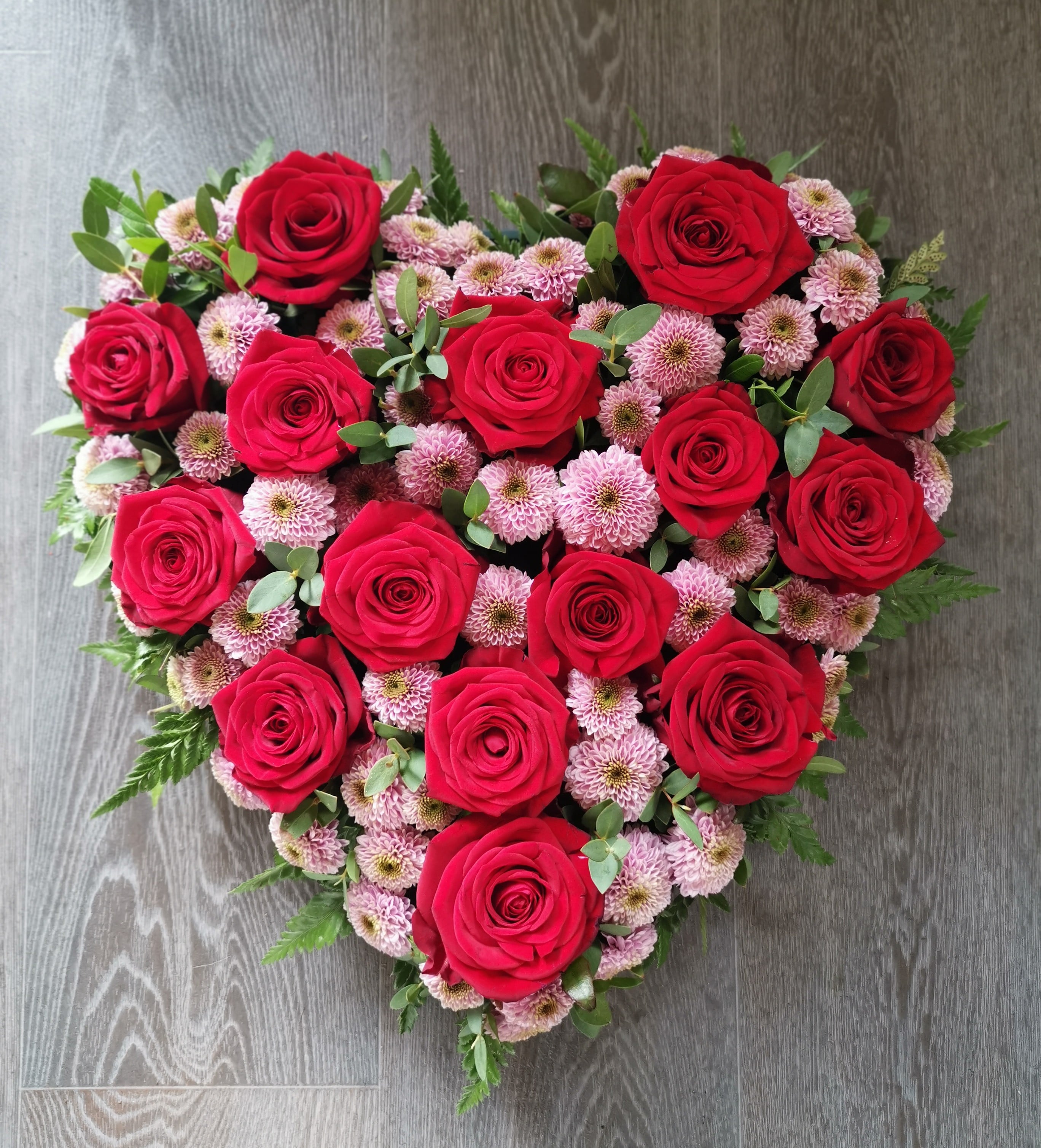 Red & Pink heart tribute